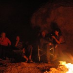 Plausch am Lagerfeuer